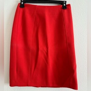 Halogen Pencil Skirt, Size 2, Coral / Red